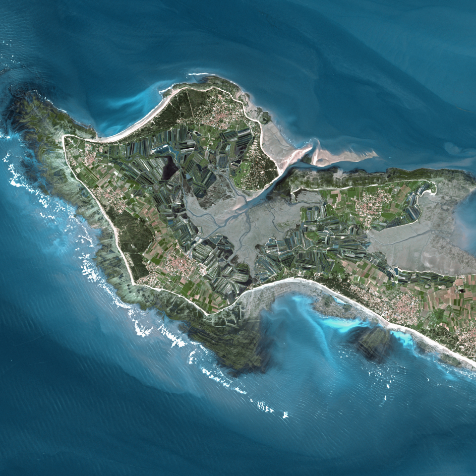 Real SPOT-5 satellite imagery